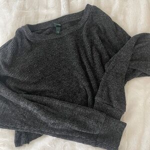 Cropped Long Sleeve Sweater